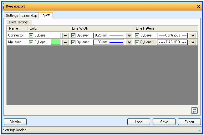 Layers Tab