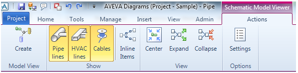 Schematic Model Viewer Toolbar