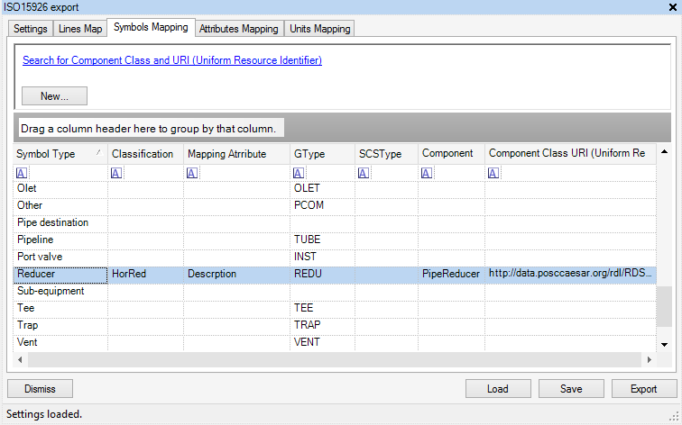 ISO 15926 Export in Diagrams