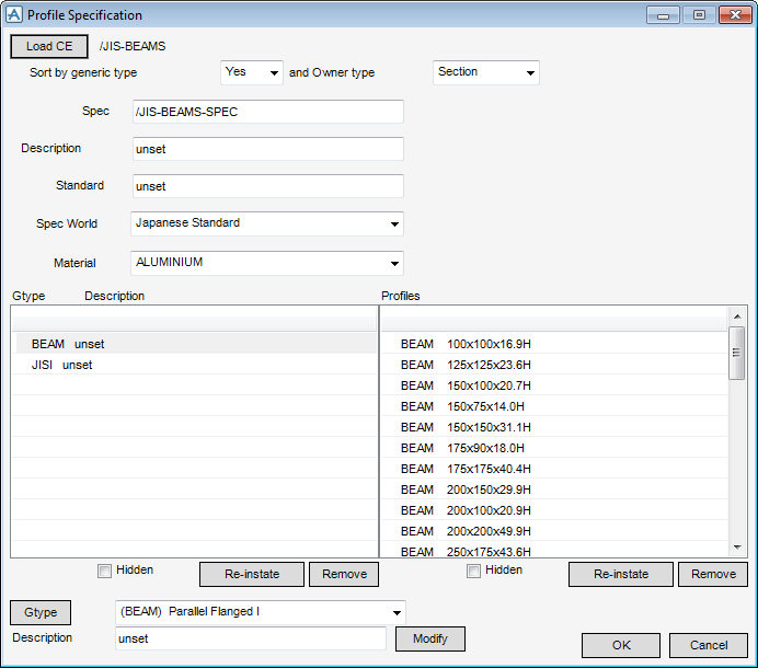 Profile Specification