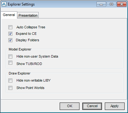 View Template in Model Explorer