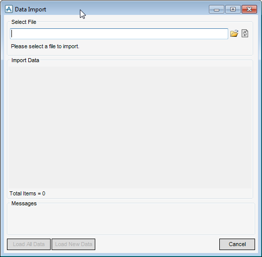 Import Equipment Data