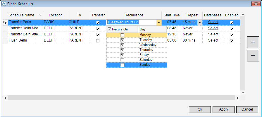 Admin Scheduler