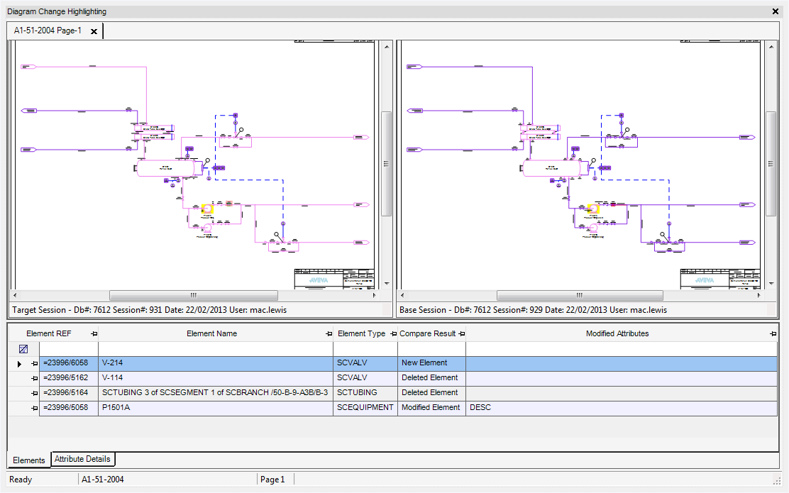 Highlight Changes in Schematic Diagrams