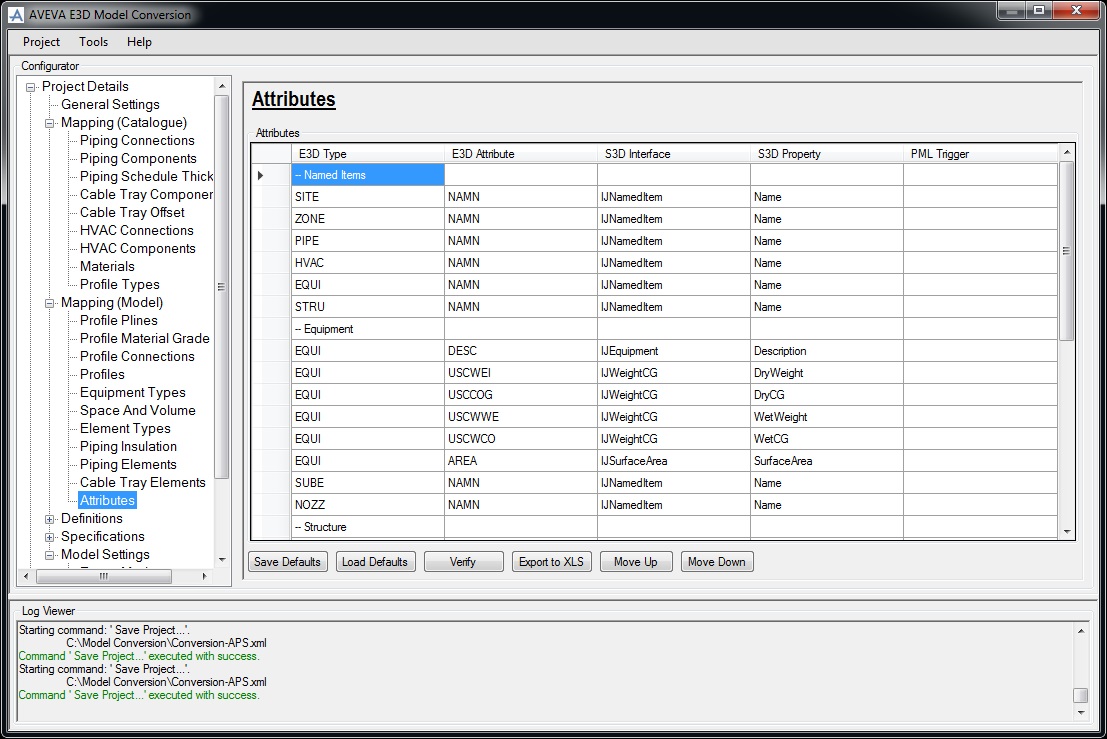 S3d Interface Mappings (Model)